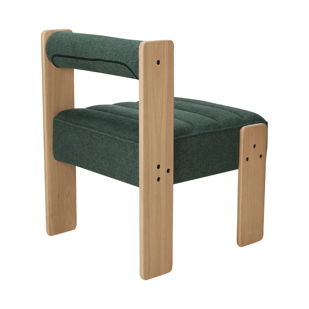 صندلی ناهار خوری چوبی پارچه ای