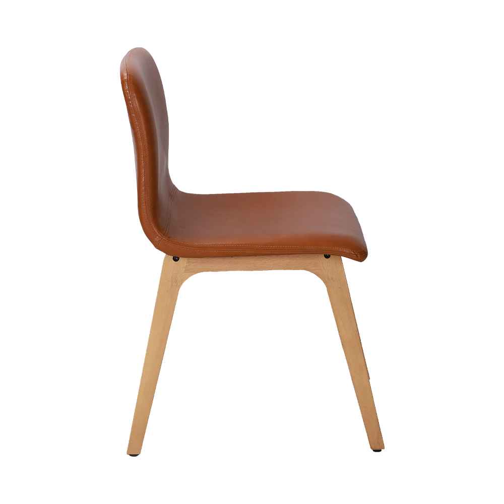 صندلی ناهار خوری چوب جامد قهوه ای قهوه ای