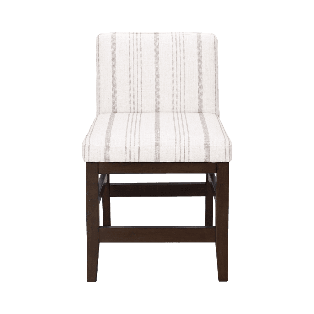 صندلی ناهار خوری چوب جامد پارچه راه راه