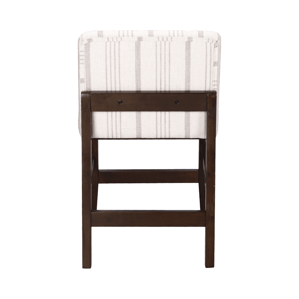 صندلی ناهار خوری چوب جامد پارچه راه راه